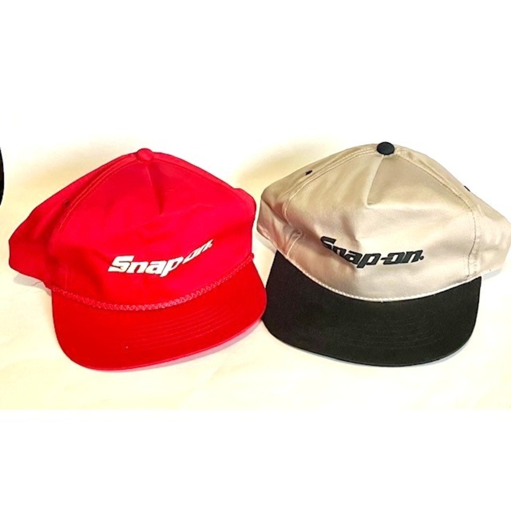 Vintage Snap-On Tools Hat Cap  Snapback 90's  Adult Lot of 2